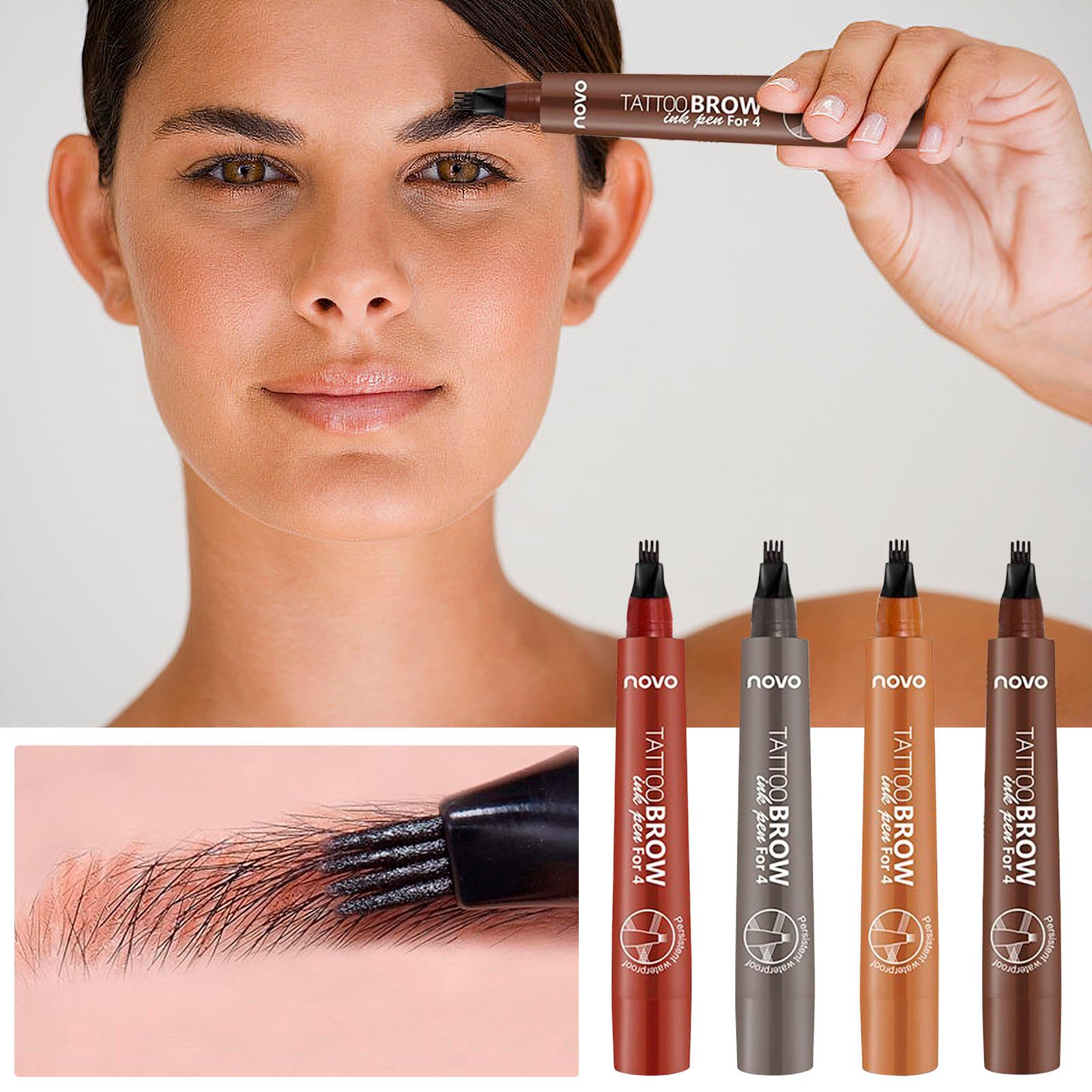 Карандаш для бровей Microblading Quadruple Forked Жидкий Водостойкий, фото №7 Карандаш для бровей Microblading Quadruple Forked Жидкий Водостойкий, фото №7