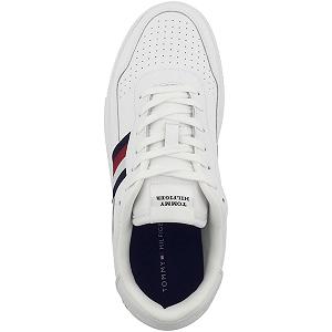 Кросівки Tommy Hilfiger Low Supercup Шкіряні в смужку synthetic.ua - Фото 1