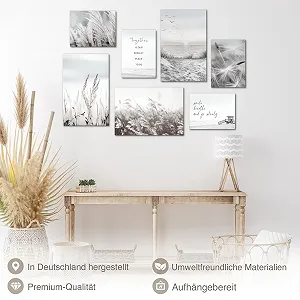 Набір картин Novart Пляж Море Бохо N033872b Чорно-білий synthetic.ua - Фото 1