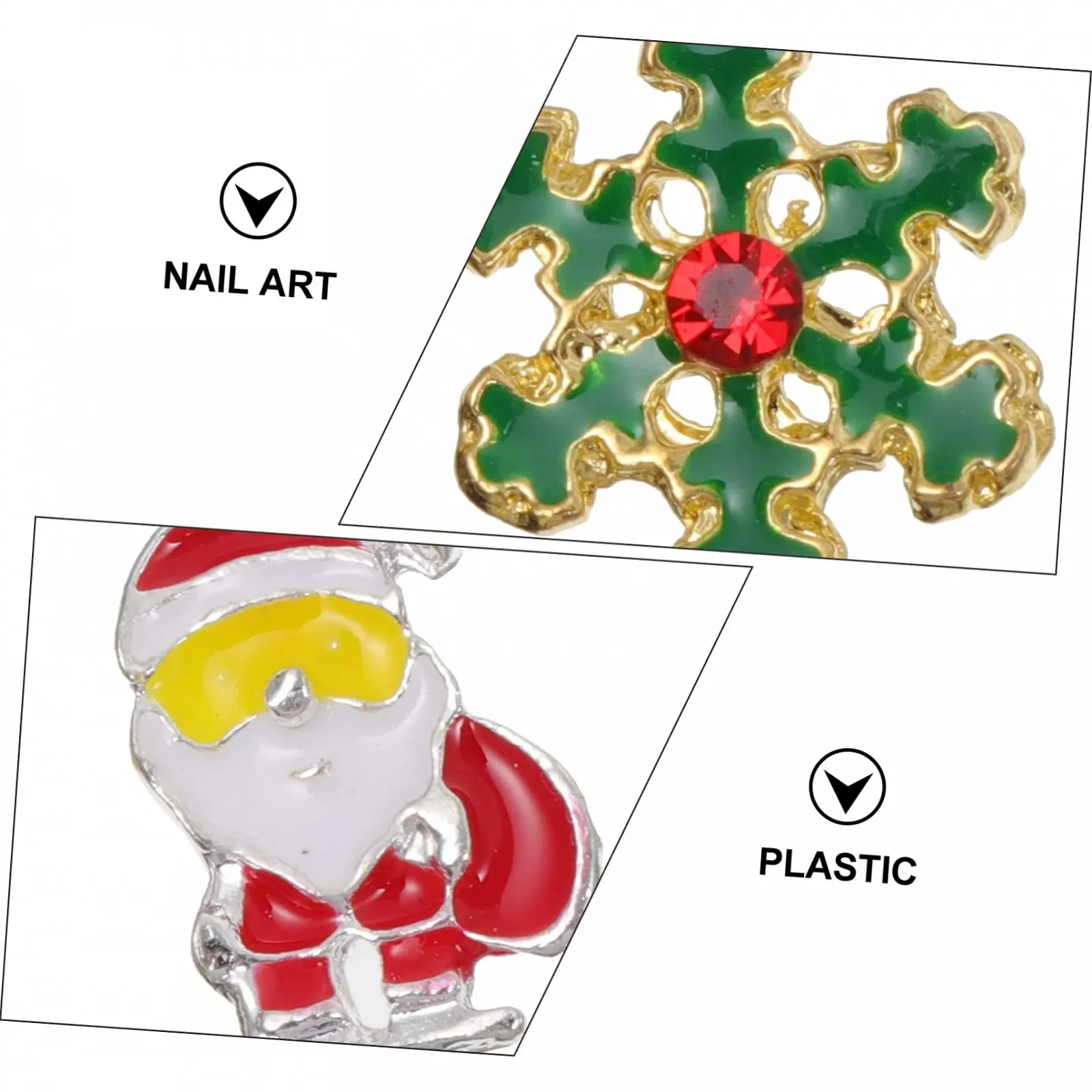 Прикраса для нігтівOOFAN Різдвяна тематика,, фото №6