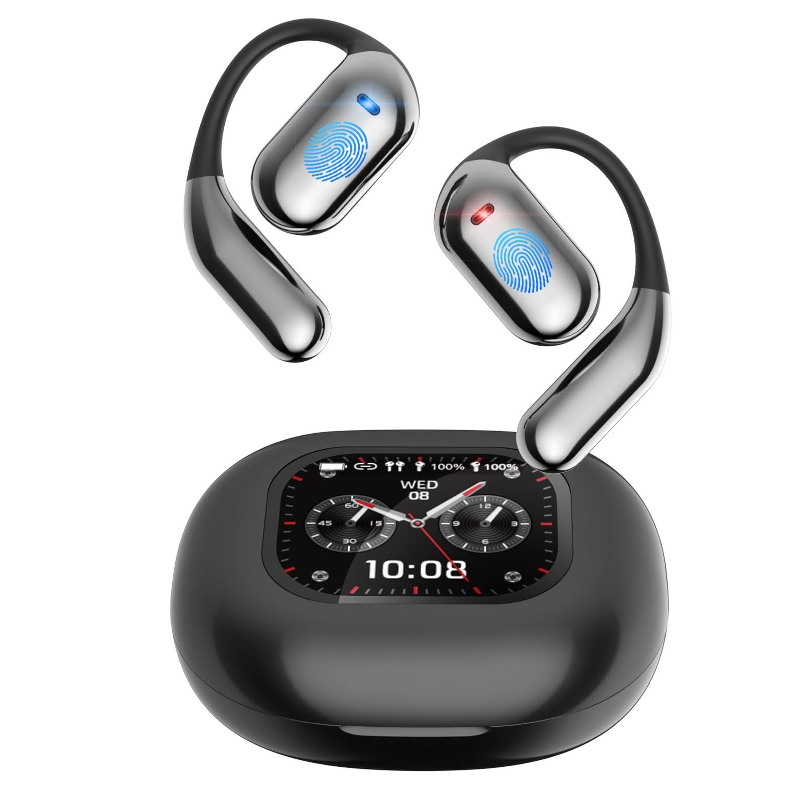 Навушники-перекладачі ANSTEN AI, навушники відкритого типу Bluetooth 5.4, 4-в-1 з сенсорним РК-екраном, фото №1 Навушники-перекладачі ANSTEN AI, навушники відкритого типу Bluetooth 5.4, 4-в-1 з сенсорним РК-екраном, фото №1