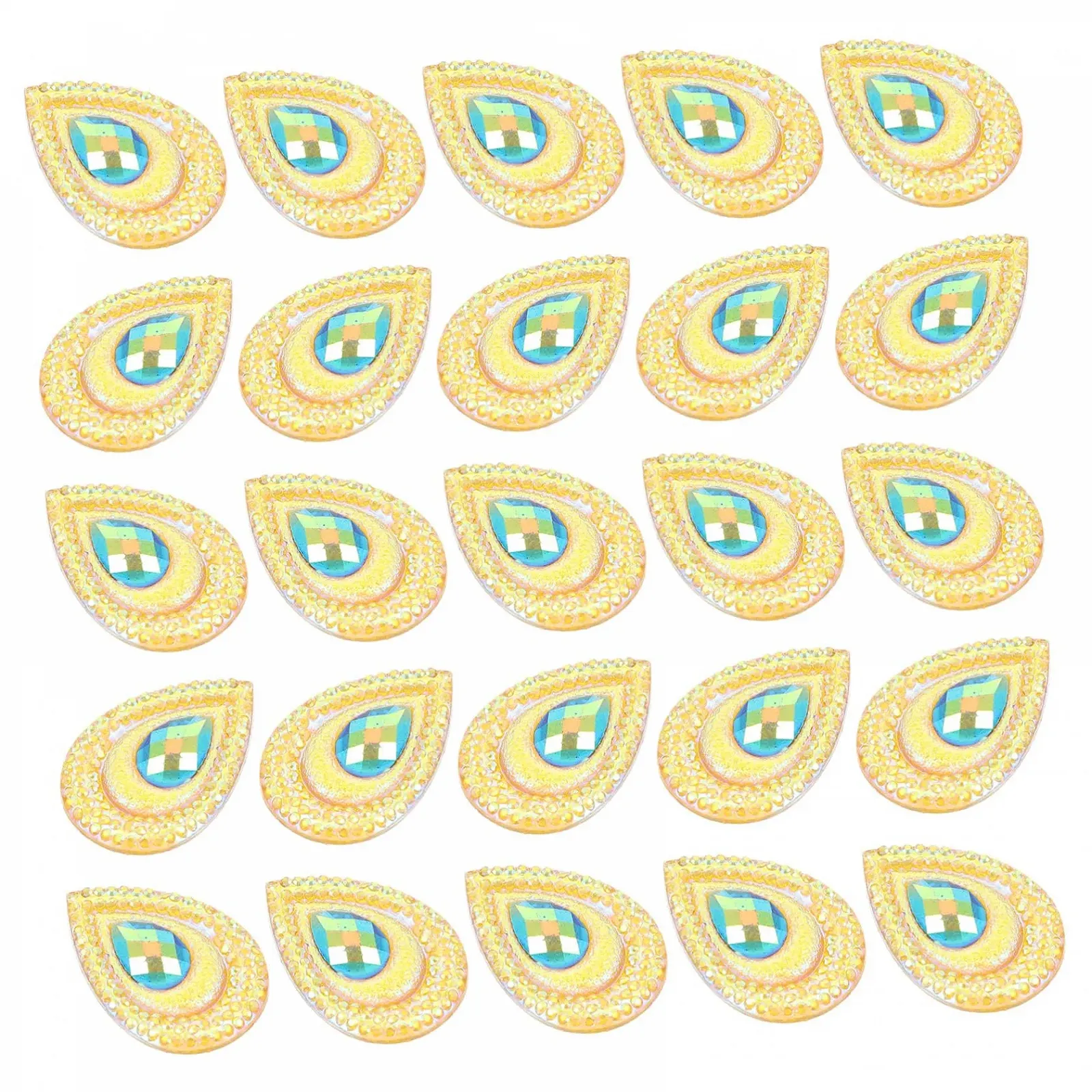 Прикраса Крапля NUOBESTY Набір Смола Діамант Декоративні прикраси Краплі води Плоска задня частина, фото №1