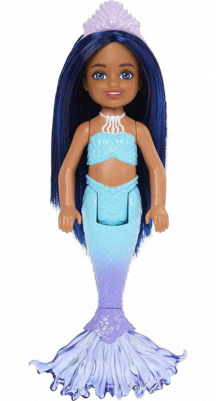 Кукла Barbie Mermaid Chelsea HLC15 15 см Русалка с синими волосами, фото №1