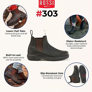 Челси Infinity Leather Rossi Endura 303 Кожаные Унисекс Прочные Рабочие Ботинки До щиколотки synthetic.ua - Фото 1