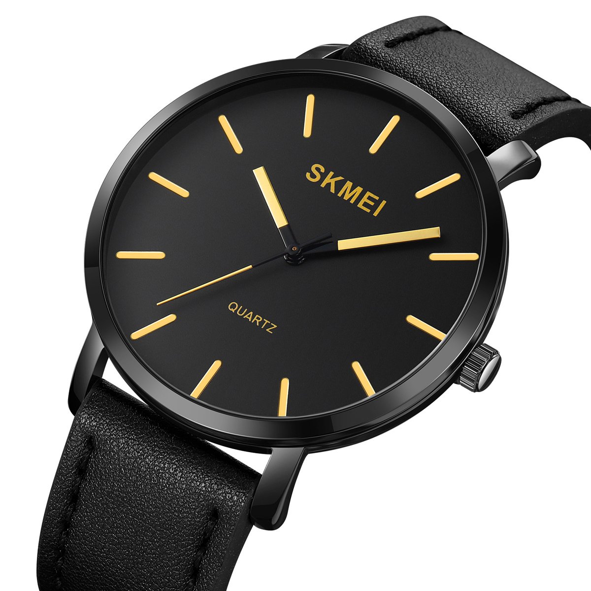 Годинник Skmei 1984LGD Gold-leather belt, фото №2