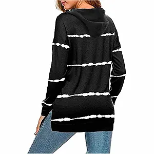 Довга куртка-пальто з капюшоном, легка смугаста на блискавці synthetic.ua - Фото 1