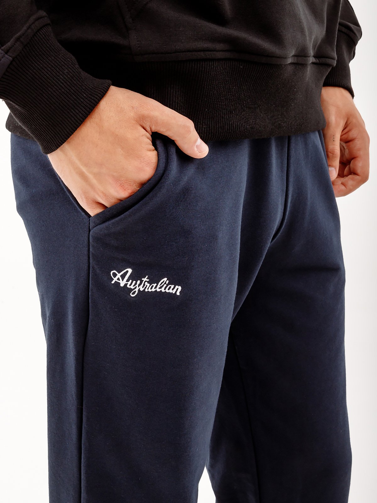 Штани AUSTRALIAN ESSENTIAL FLEECE PANTS RIB BOTTOM S, фото №3