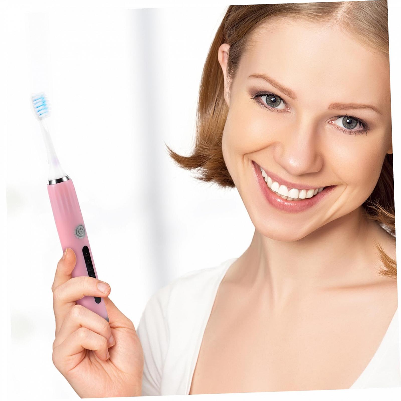 Електрична зубна щітка WRITWAA ABS Рожева, фото №8