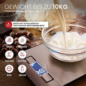 Кухонні ваги Digital 10 kg LCD Stainless Steel Ultra Thin synthetic.ua - Фото 1