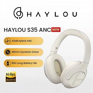 Навушники HAYLOU S35 Hi-Res ANC Multipoint BT5.2 60 год White - Фото 1