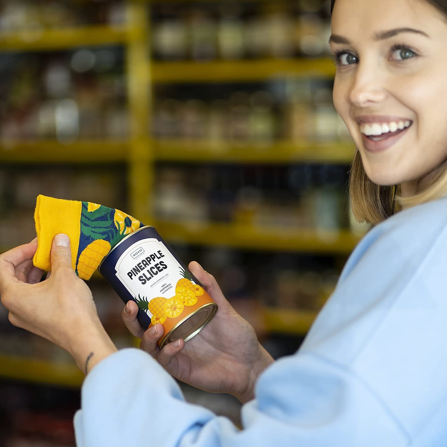 Носки Soxo Dose, подарок для женщин, забавные, женские, цветные, размер 35-40, фото №5