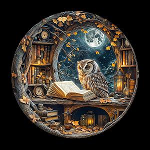 Пазл WOODBESTS Interstellar Impossible круглый картонный 1000 деталей 67.5 x 67.5 cm - Фото 1