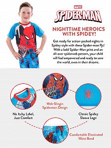 Піжама Marvel Людина-павук для хлопчиків synthetic.ua - Фото 1