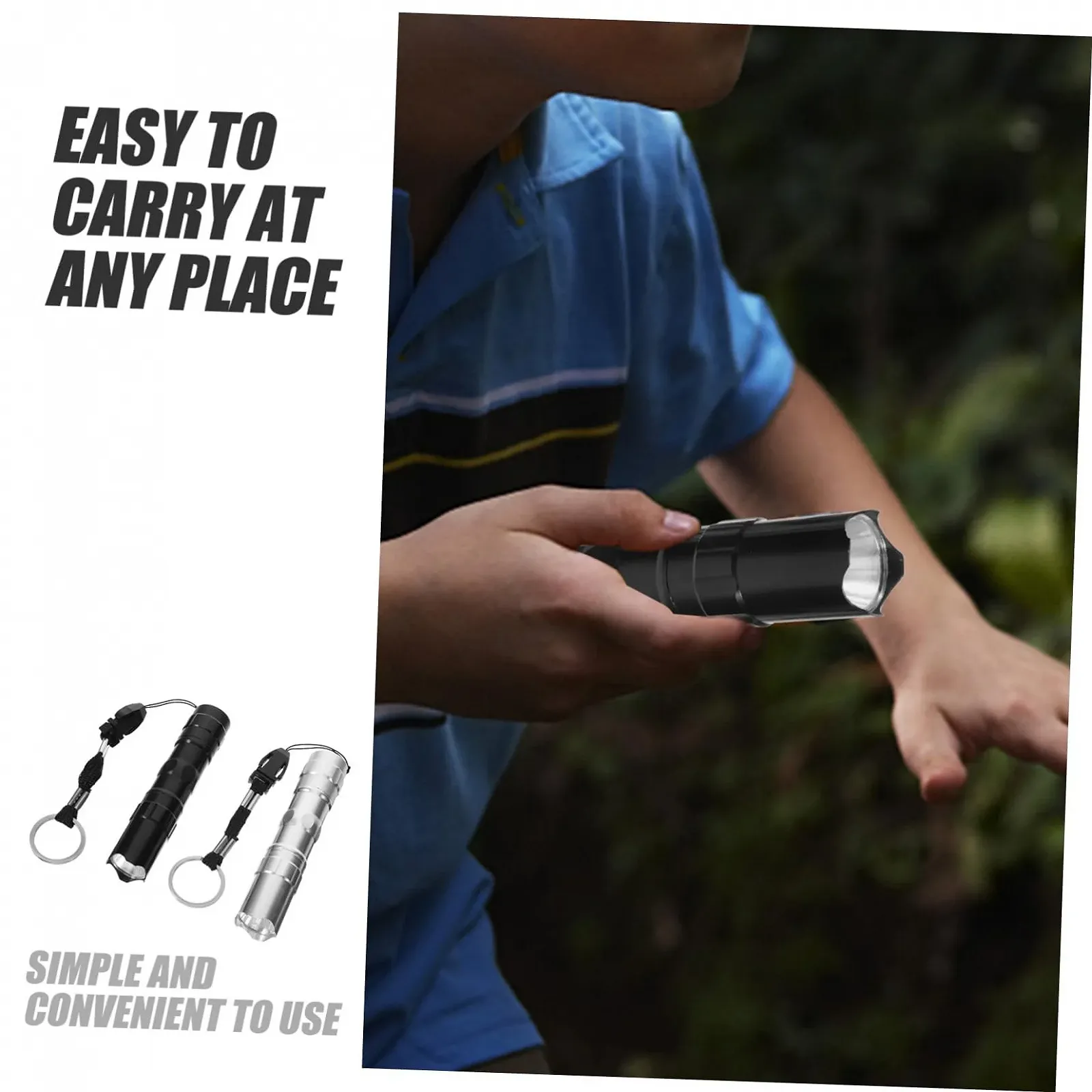 Мини фонарик OSALADI, 2 шт. Аварийный фонарик, Ультра яркий фонарик, Водонепроницаемый фонарик, Люменный фонарик, Электрический фонарик, Батареечный фонарик, Кемпинговый шнурок, фото №4 Мини фонарик OSALADI, 2 шт. Аварийный фонарик, Ультра яркий фонарик, Водонепроницаемый фонарик, Люменный фонарик, Электрический фонарик, Батареечный фонарик, Кемпинговый шнурок, фото №4