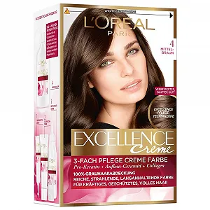 Фарба для волосся L'Oréal Paris Excellence Creme 4 Середній Коричневий - Фото 1