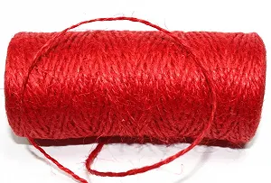 Купити Джутовый шнур для рукоделия Лентомания 1,8 мм красный 5 м JUTERD - Фото 1 Джутовый шнур для рукоделия Лентомания 1,8 мм красный 5 м JUTERD - Фото 1