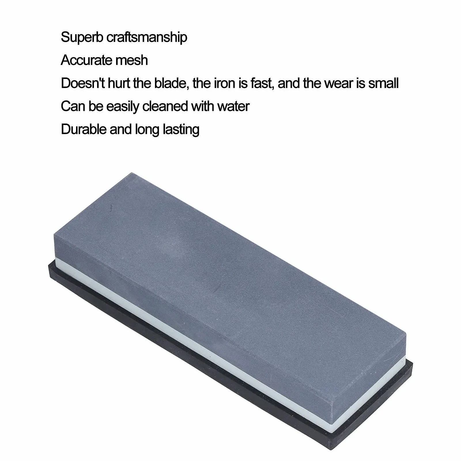 Точильний камінь White Corundum Двосторонній 240/400 Гріт для кухонних ножів, фото №2