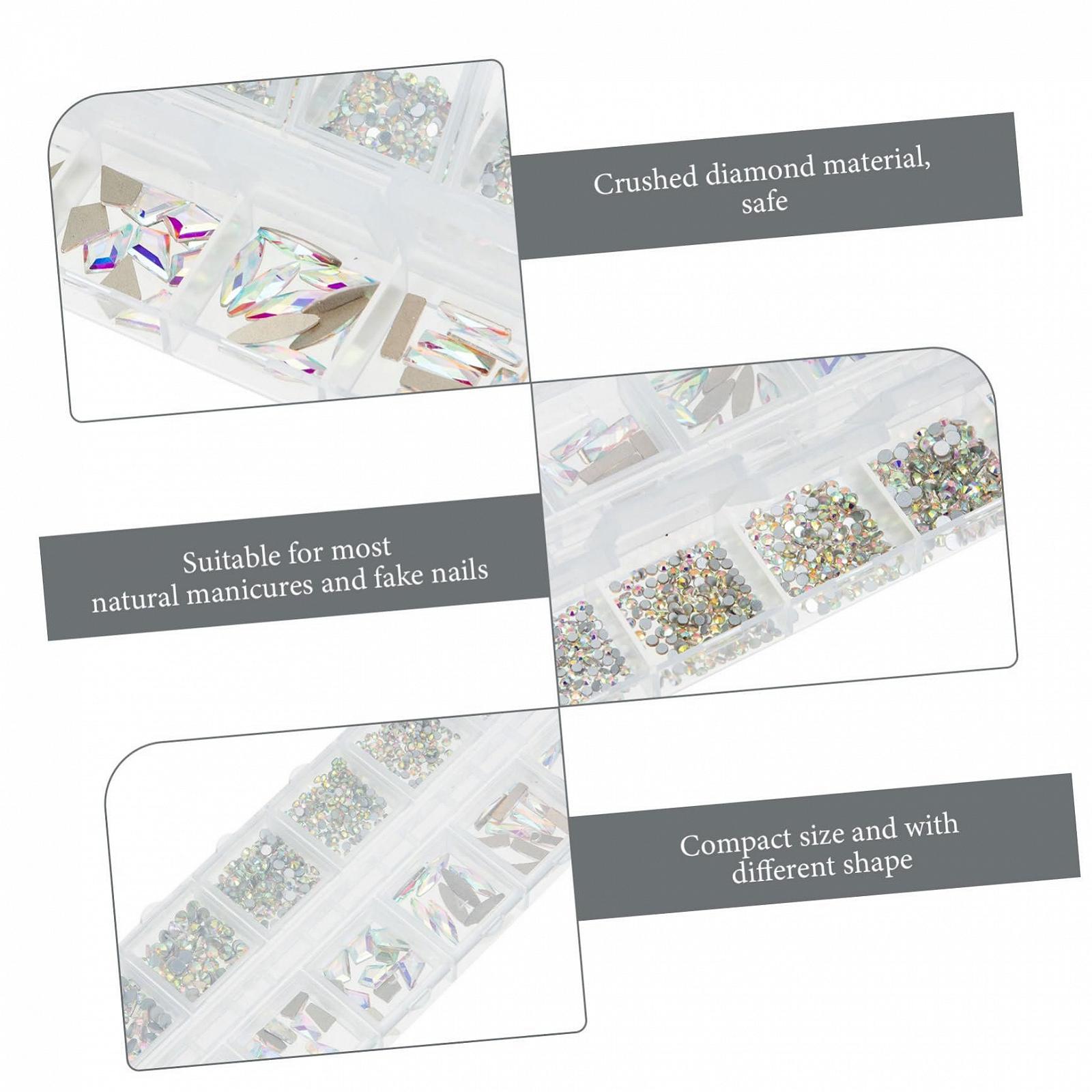 Стразы для ногтей FRCOLOR DIY, нерегулярные формы для украшения маникюра, фото №8