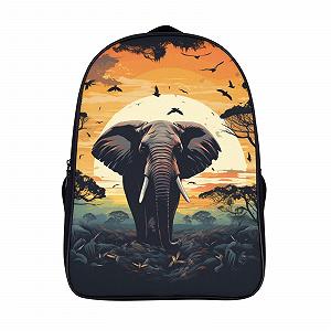 Рюкзак школьный FPAKAKIIE Elephant для девочек подростков, большой, для школы, треккинга, путешествий, 40x28x16см - Фото 1