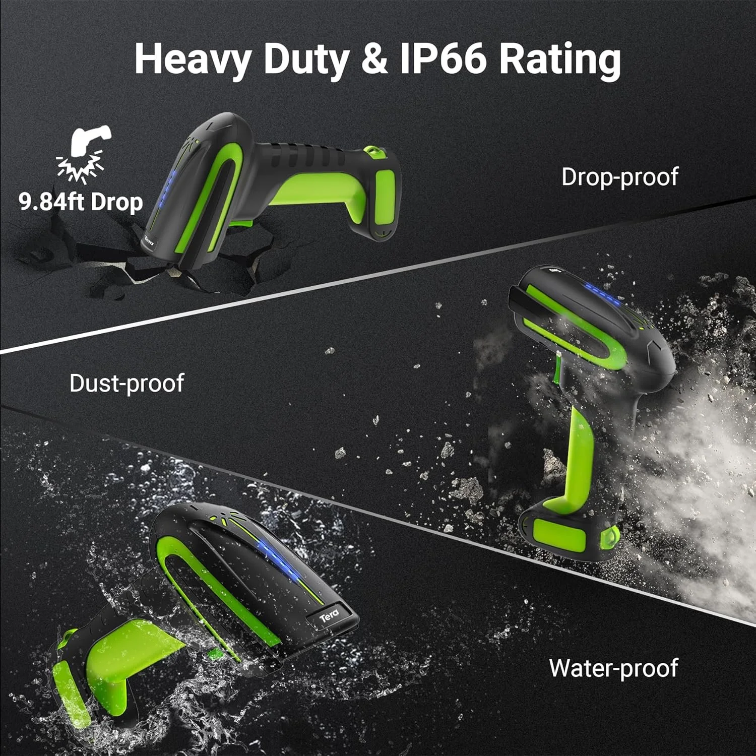 Сканер Tera Pro 8100 Чорний-салатовий, фото №3 Сканер Tera Pro 8100 Чорний-салатовий, фото №3