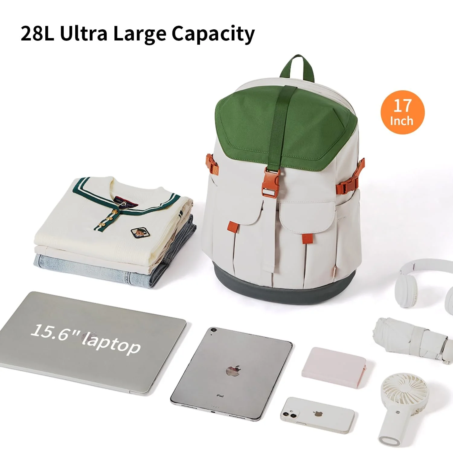 Рюкзак для ноутбука Waterproof Expandable 17 дюймів, фото №8 Рюкзак для ноутбука Waterproof Expandable 17 дюймів, фото №8