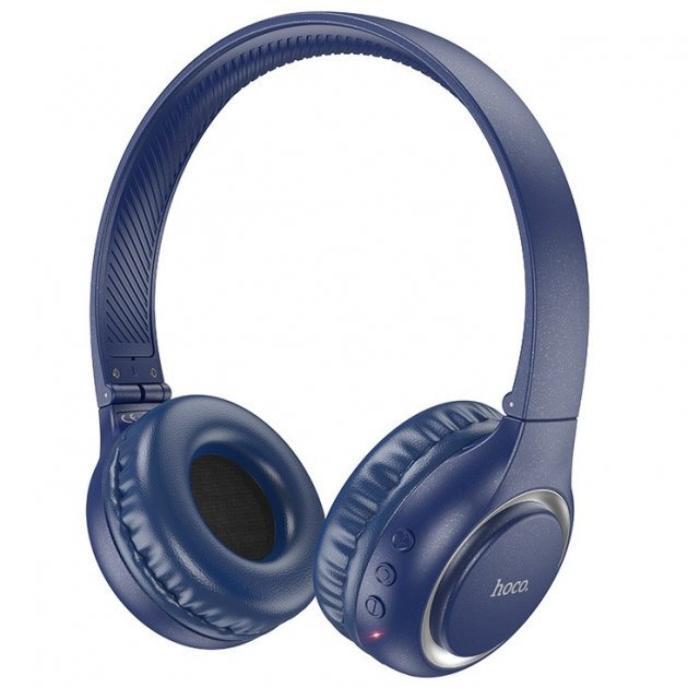 Блютуз Стерео Гарнитура Hoco W41 |BT5.3, AUX/TF 7h Синий, фото №1