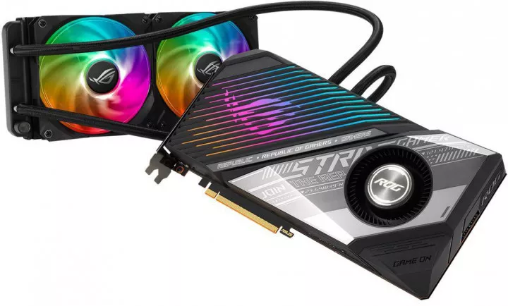 Видеокарта Asus Radeon RX 6900 XT ROG STRIX LC 16GB (ROG-STRIX-LC-RX6900XT-O16G-GAMING GDDR6, фото №1