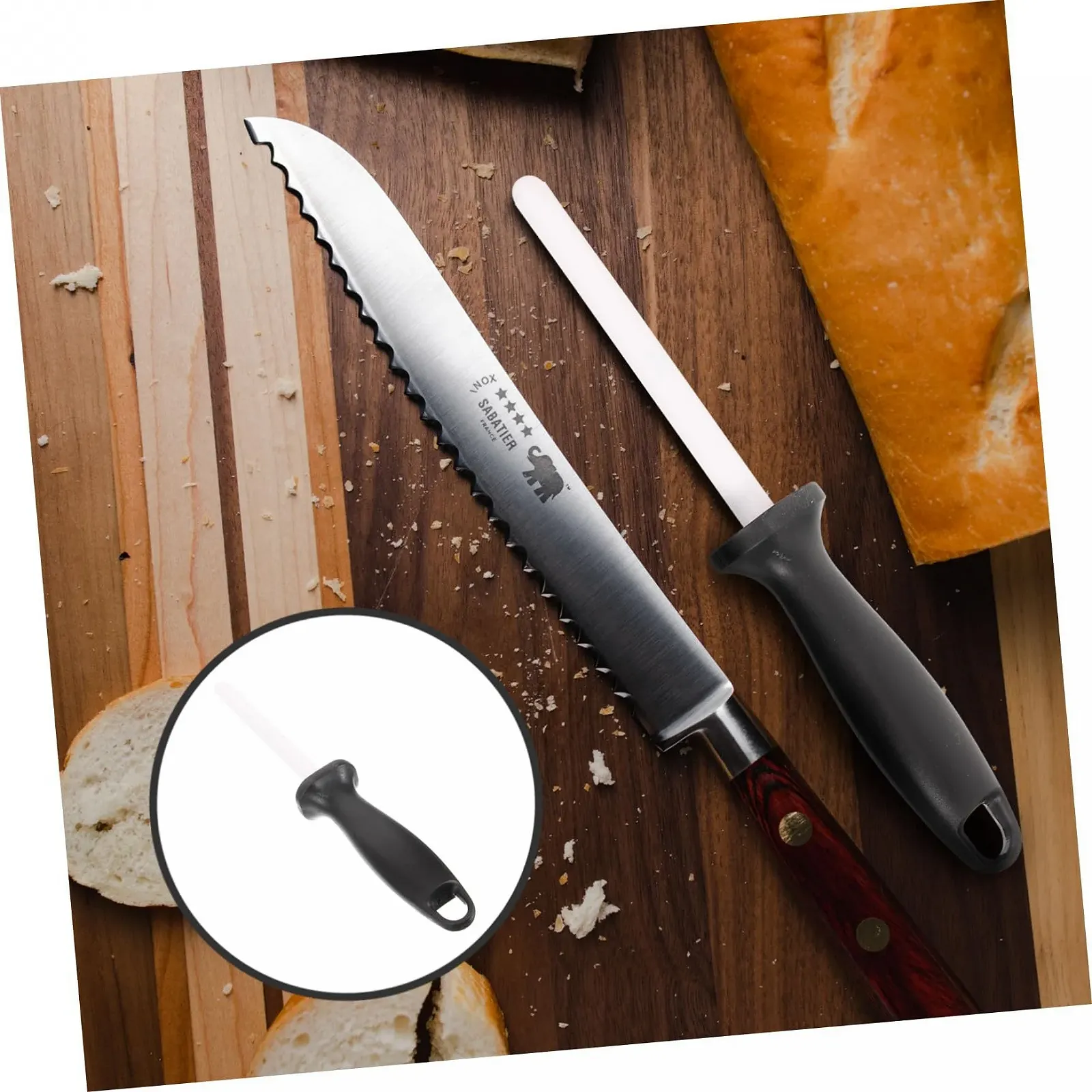 Керамическая точилка для ножей TOYANDONA Легкая и прочная, для кухни и быта, фото №2