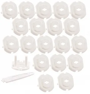 Заглушки для розеток AGT Set of 20 with Keys White - Фото 1
