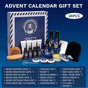 Адвент-календар для догляду за бородою 2025 для чоловіків для тіла, обличчя, бороди та волосся synthetic.ua - Фото 1