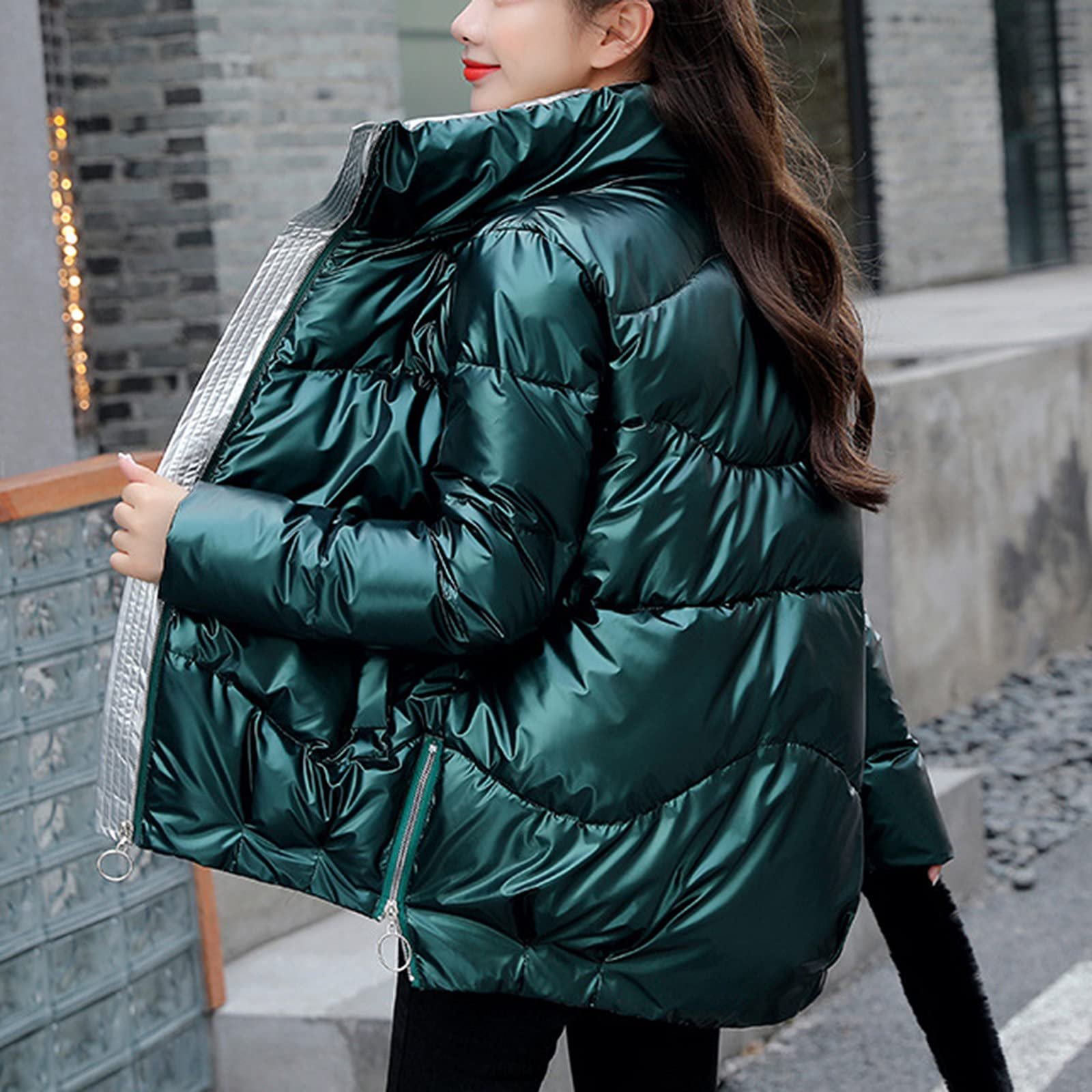 Пуховик Chnnamzu Жіночий Блискучий Зимовий, фото №5 Пуховик Chnnamzu Жіночий Блискучий Зимовий, фото №5