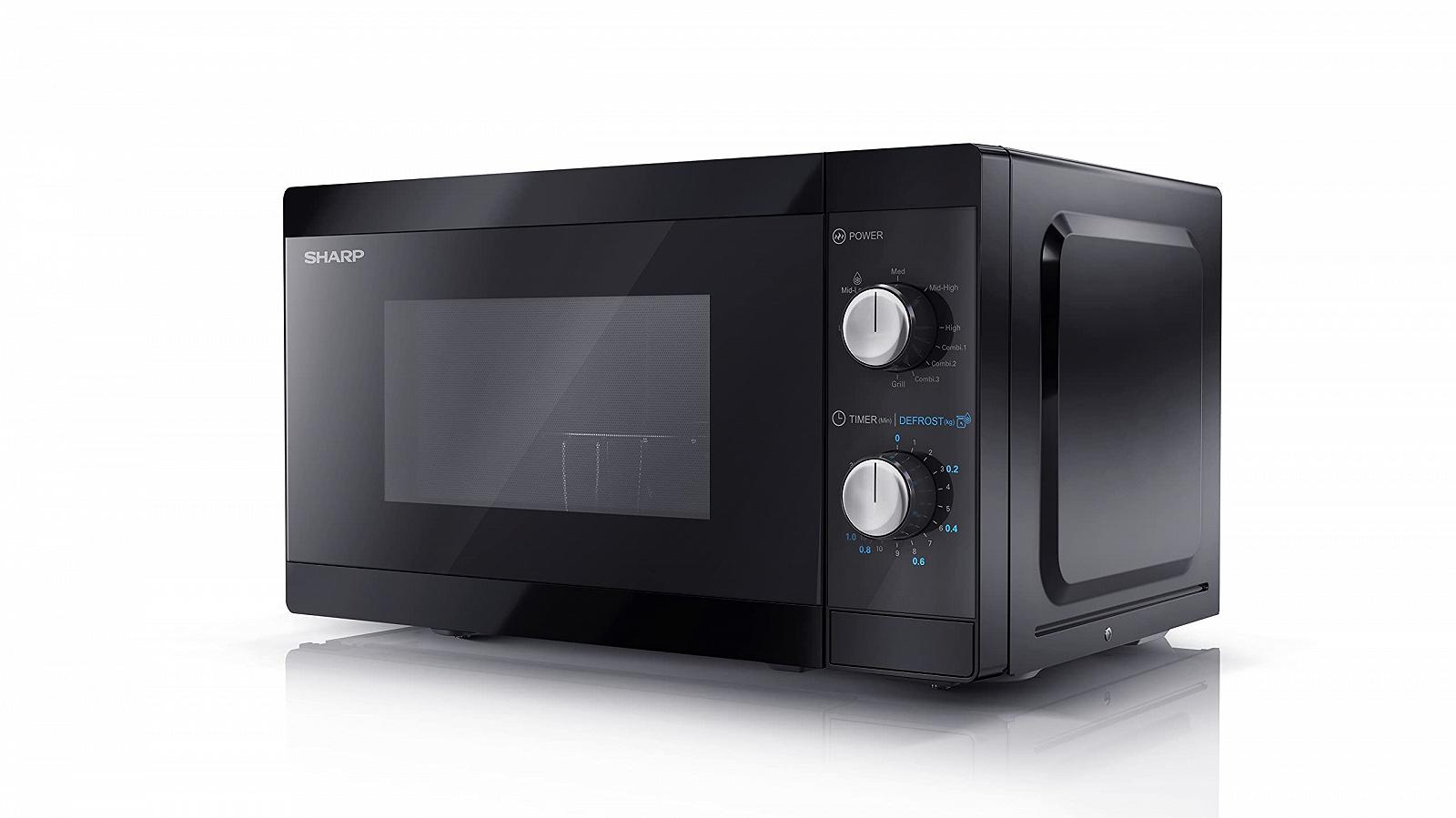 Микроволновая печь Sharp YC-MG01E-B с грилем 20 л 800 Вт гриль 1000 Вт ручное управление черная, фото №2