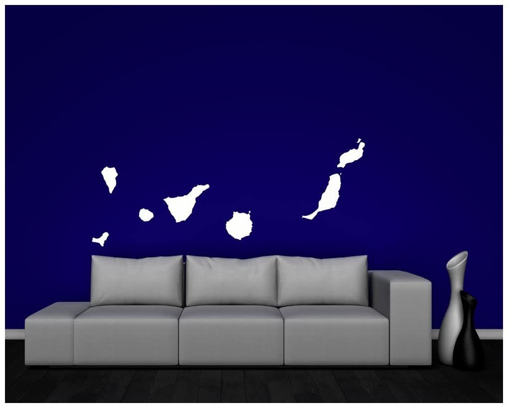 Наклейка настінна Samunshi Canary Islands 50 x 24 см Чорний, фото №3 Наклейка настінна Samunshi Canary Islands 50 x 24 см Чорний, фото №3