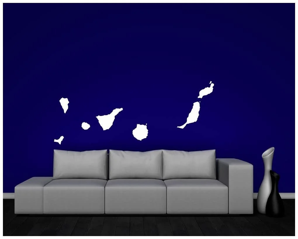 Наклейка настенная Samunshi Canary Islands 50 x 24 см Черный, фото №3