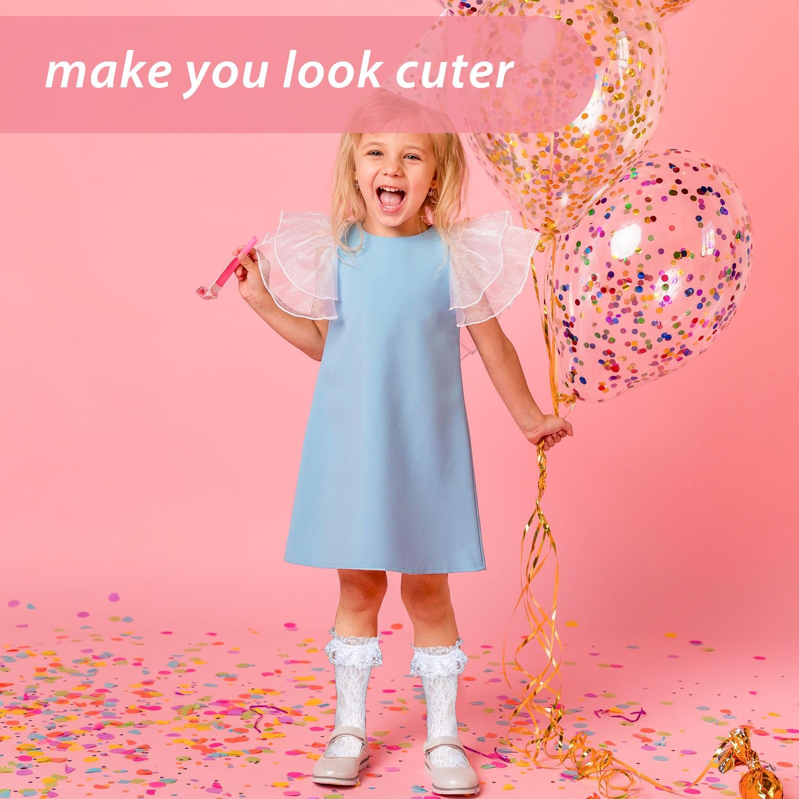 Жіночі шкарпетки з мереживом і рюшами Black + White, чорний, білий, One size fits all, фото №7