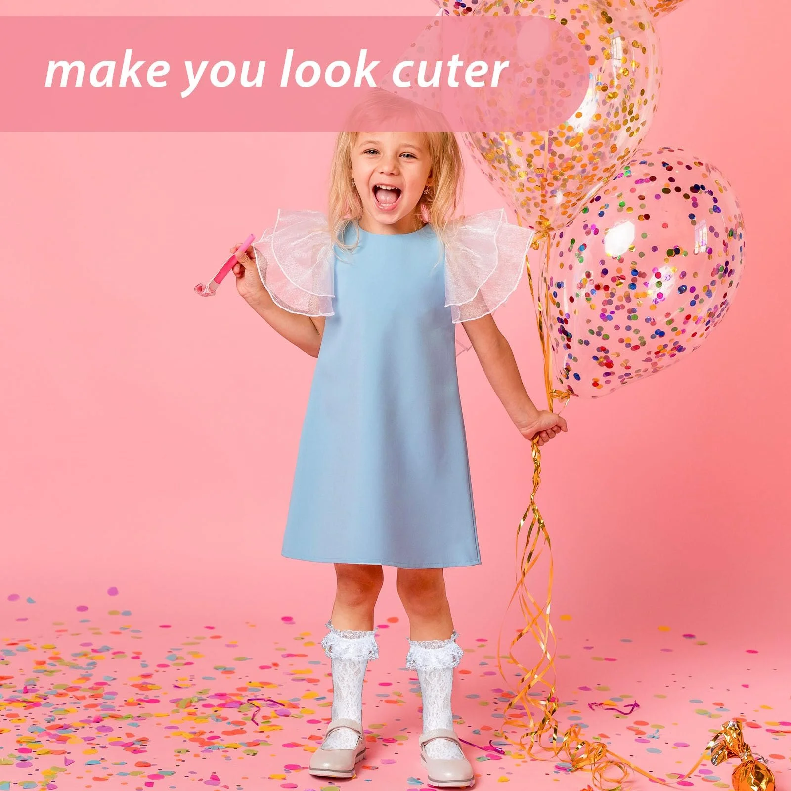 Женские носки с кружевом и рюшами Black + White, чёрный, белый, One size fits all, фото №7