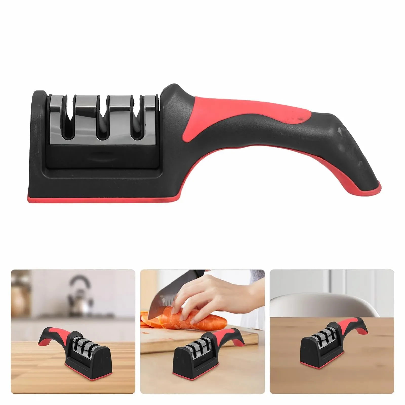 Точило для ножів Multifunctional ручна портативна міні нержавіюча сталь, фото №7