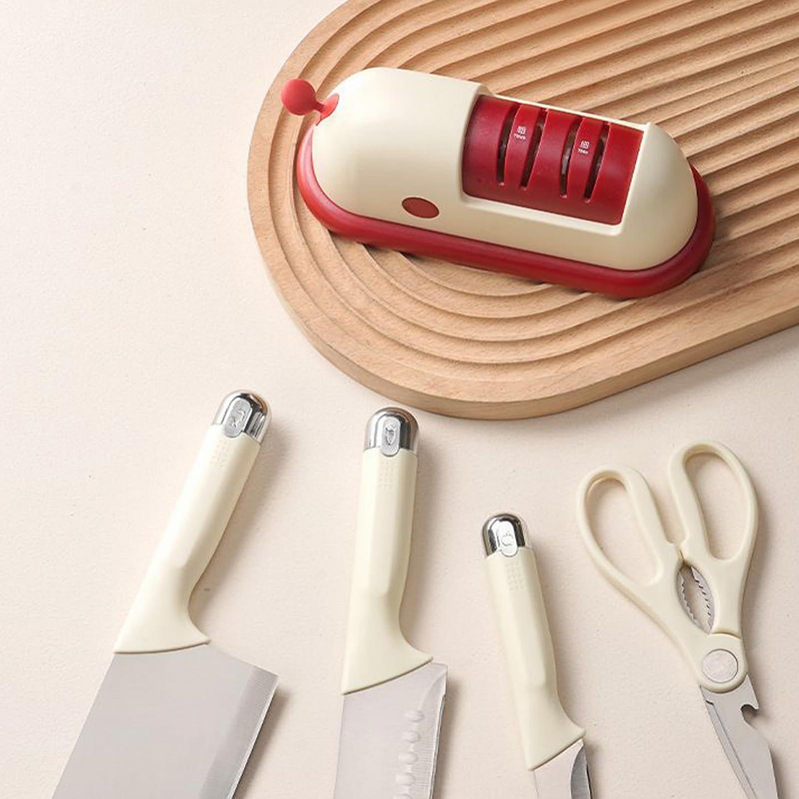 Точилка для ножей и ножниц Rechargeable Stainless Steel Ceramic, фото №6