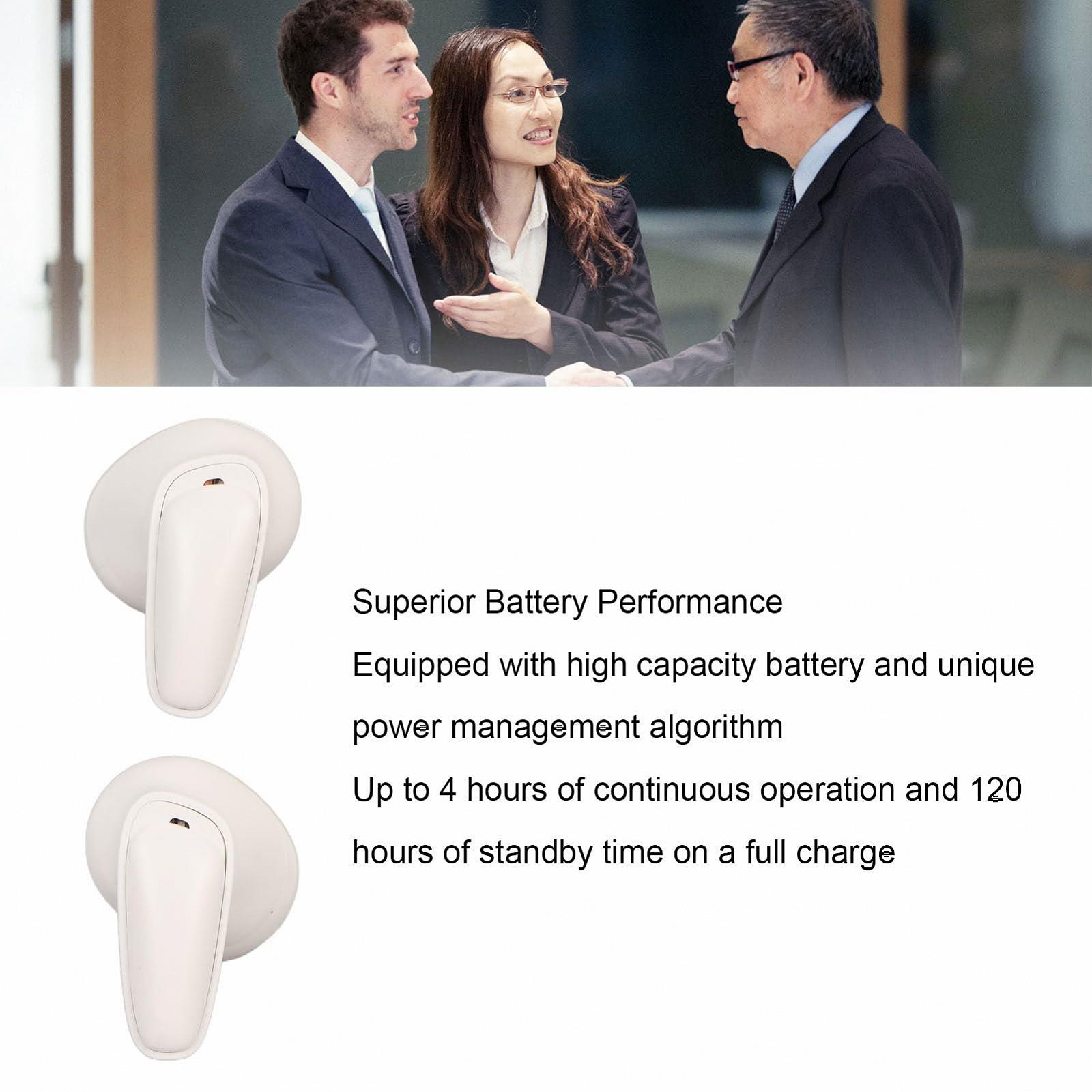 Навушники-перекладачі Голосовий 74 мови 70 акцентів Бездротові Шумозаглушення Bluetooth для подорожей Білий, фото №3 Навушники-перекладачі Голосовий 74 мови 70 акцентів Бездротові Шумозаглушення Bluetooth для подорожей Білий, фото №3