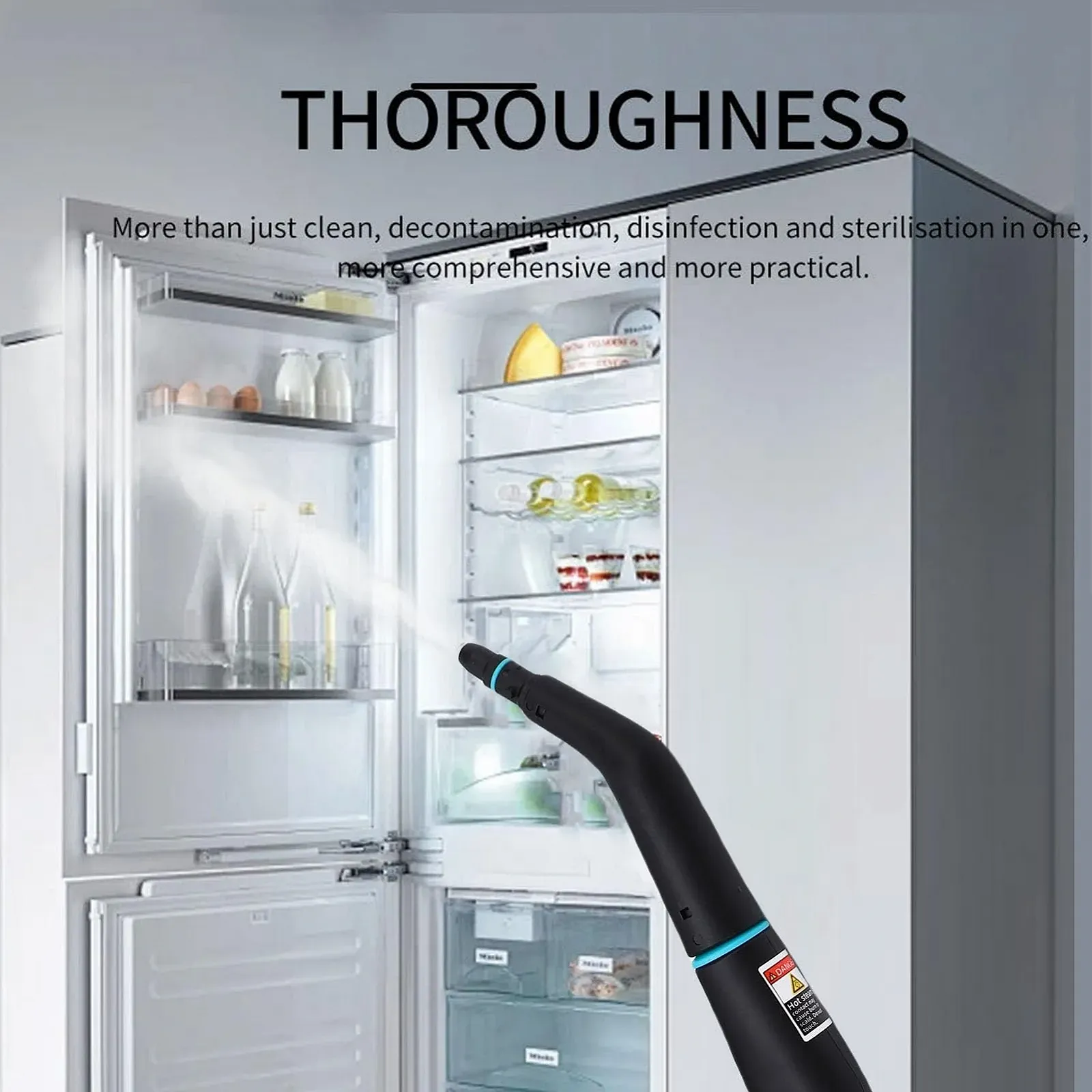 Пароочисник 1500Вт 1250мл 4бар 6 швидкостей ручний переносний, фото №7