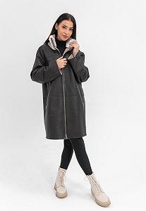 Кожаное пальто из овчины Merino Двустороннее synthetic.ua - Фото 1