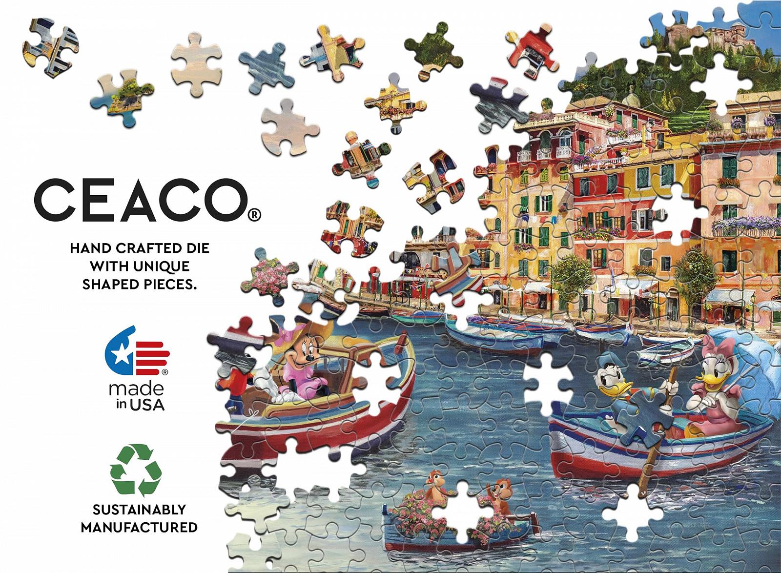 Пазл Ceaco Thomas Kinkade Disney Mickey & Minnie in Italy 1000 елементів, фото №3 Пазл Ceaco Thomas Kinkade Disney Mickey & Minnie in Italy 1000 елементів, фото №3