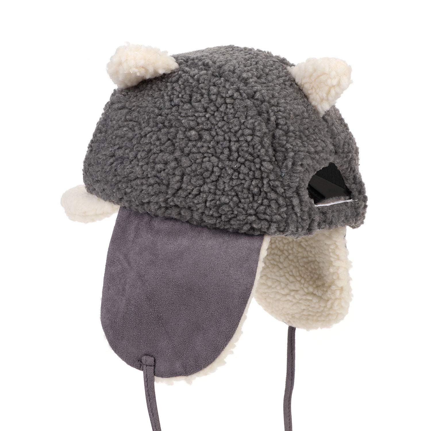 Шапка зимова флісова ITODA для дівчаток та хлопчиків, тепла, потовщена, з ремінцем на підборідді, м'яка, для активного відпочинку, фото №3 Шапка зимова флісова ITODA для дівчаток та хлопчиків, тепла, потовщена, з ремінцем на підборідді, м'яка, для активного відпочинку, фото №3