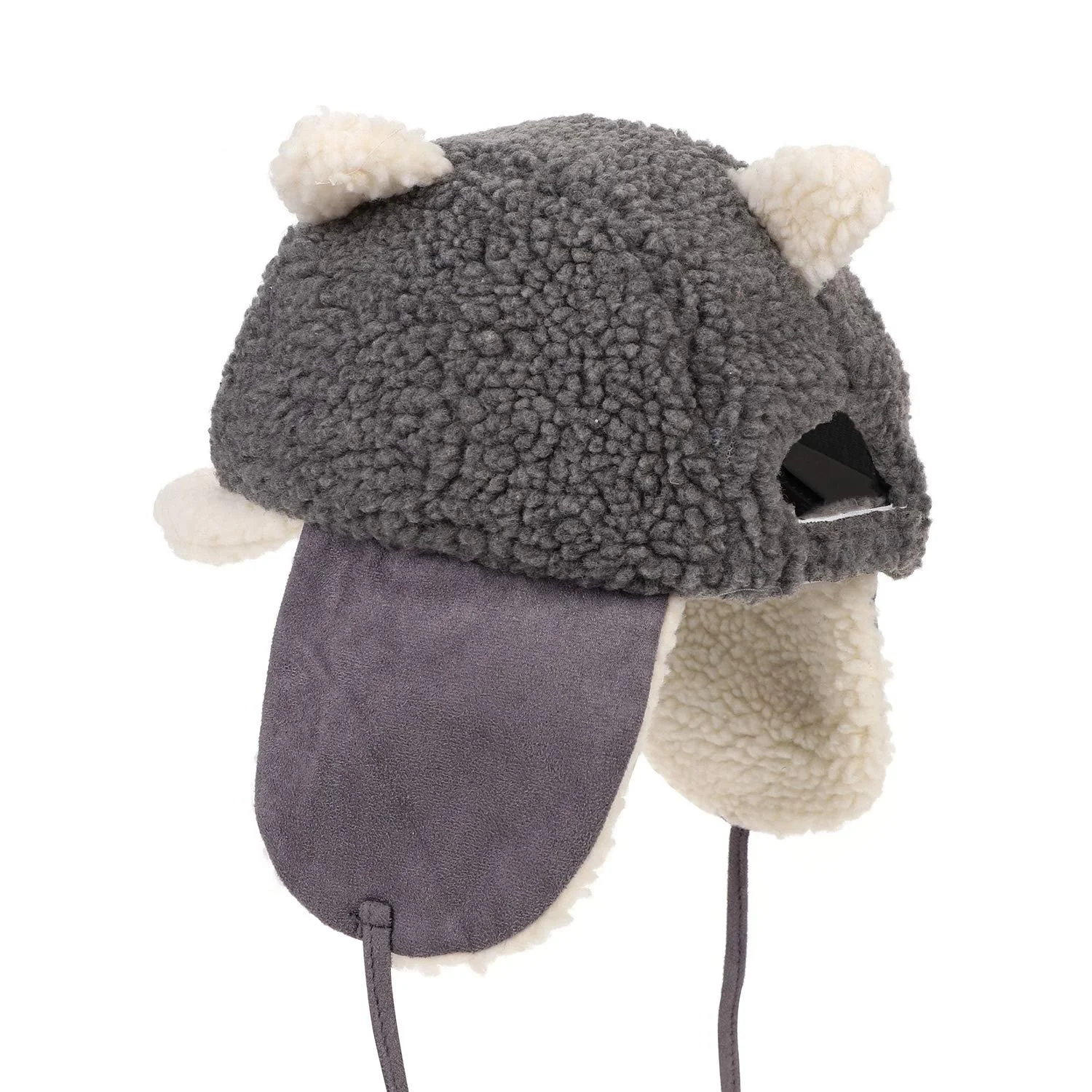 Шапка зимняя флисовая ITODA для девочек и мальчиков, теплая, утолщенная, с ремешком на подбородке, мягкая, для активного отдыха, фото №3