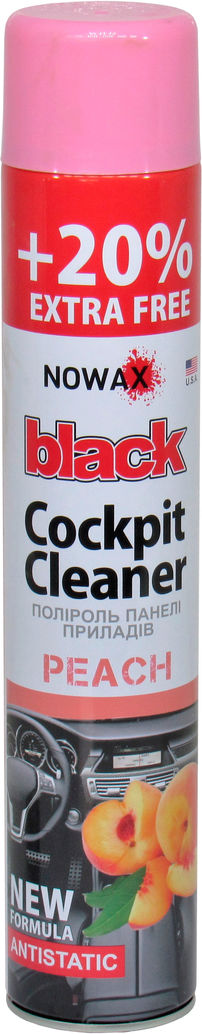 Поліроль пластика Nowax Cockpit Cleaner Peach 750мл NX00706, фото №1