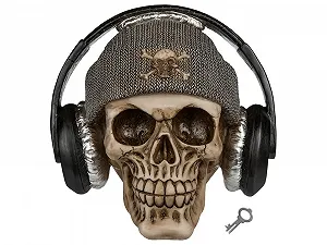Скарбничка Out of the Blue Череп у навушниках - Фото 1