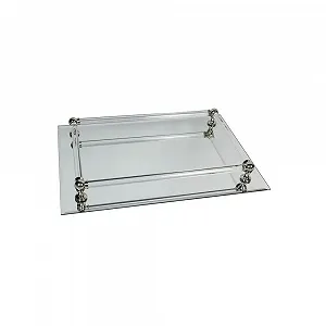 Прямоугольный Зеркальный Поднос с Элегантной Рамой - Фото 1
