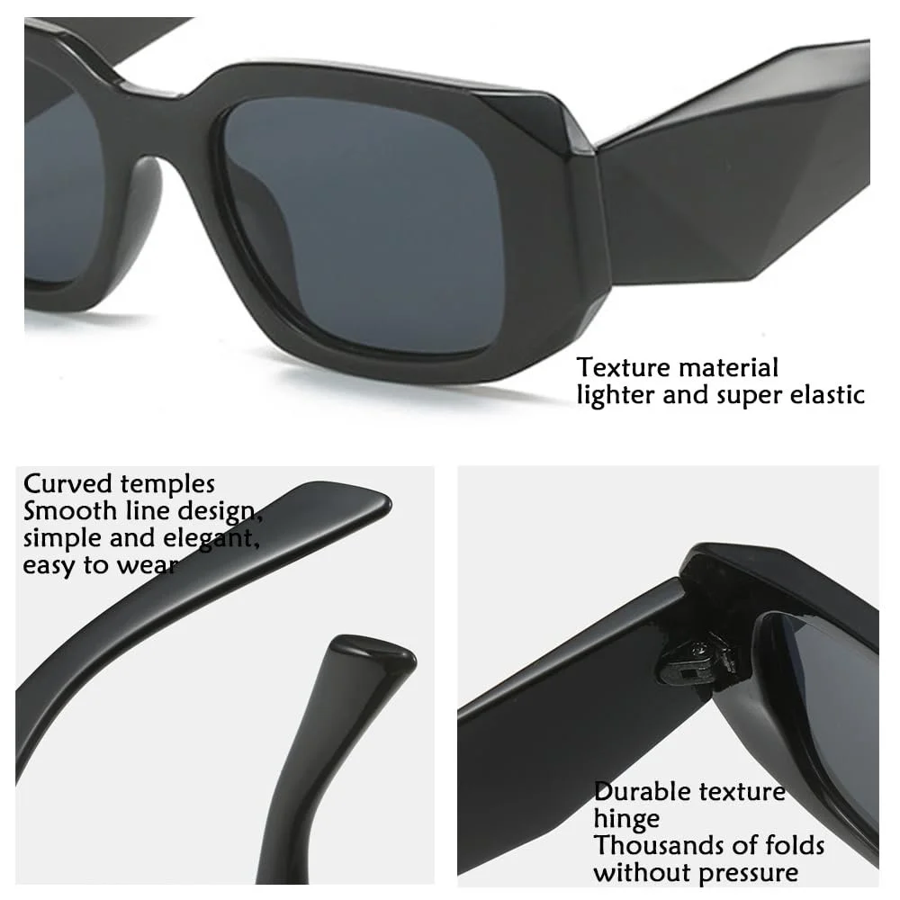 Жіночі сонцезахисні окуляри квадратні з захистом від ультрафіолету, фото №2