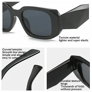 Жіночі сонцезахисні окуляри квадратні з захистом від ультрафіолету synthetic.ua - Фото 1