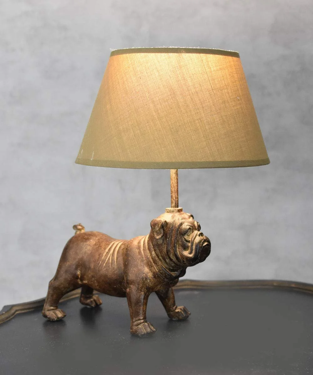 Настольная лампа-фигурка Palazzo Exclusive Carlin Pug мопс, фото №1